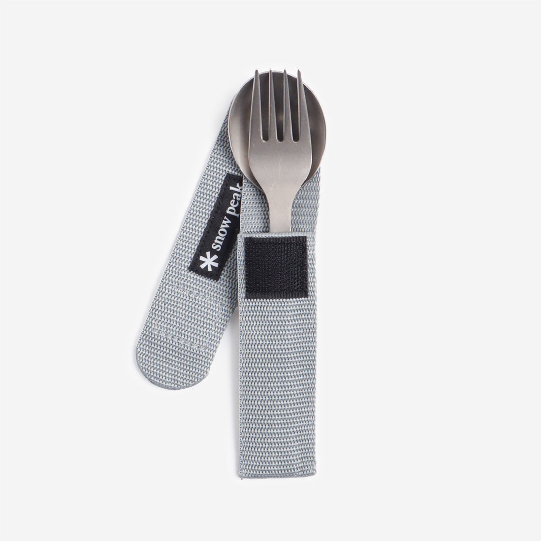 Snow Peak Titanium Fork & Spoon Set, Titanium, Detail Shot 2