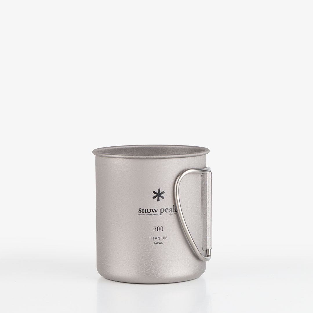 Snow Peak Titanium Single Wall 300 Mug, Stainless Steel, Detail Shot 3