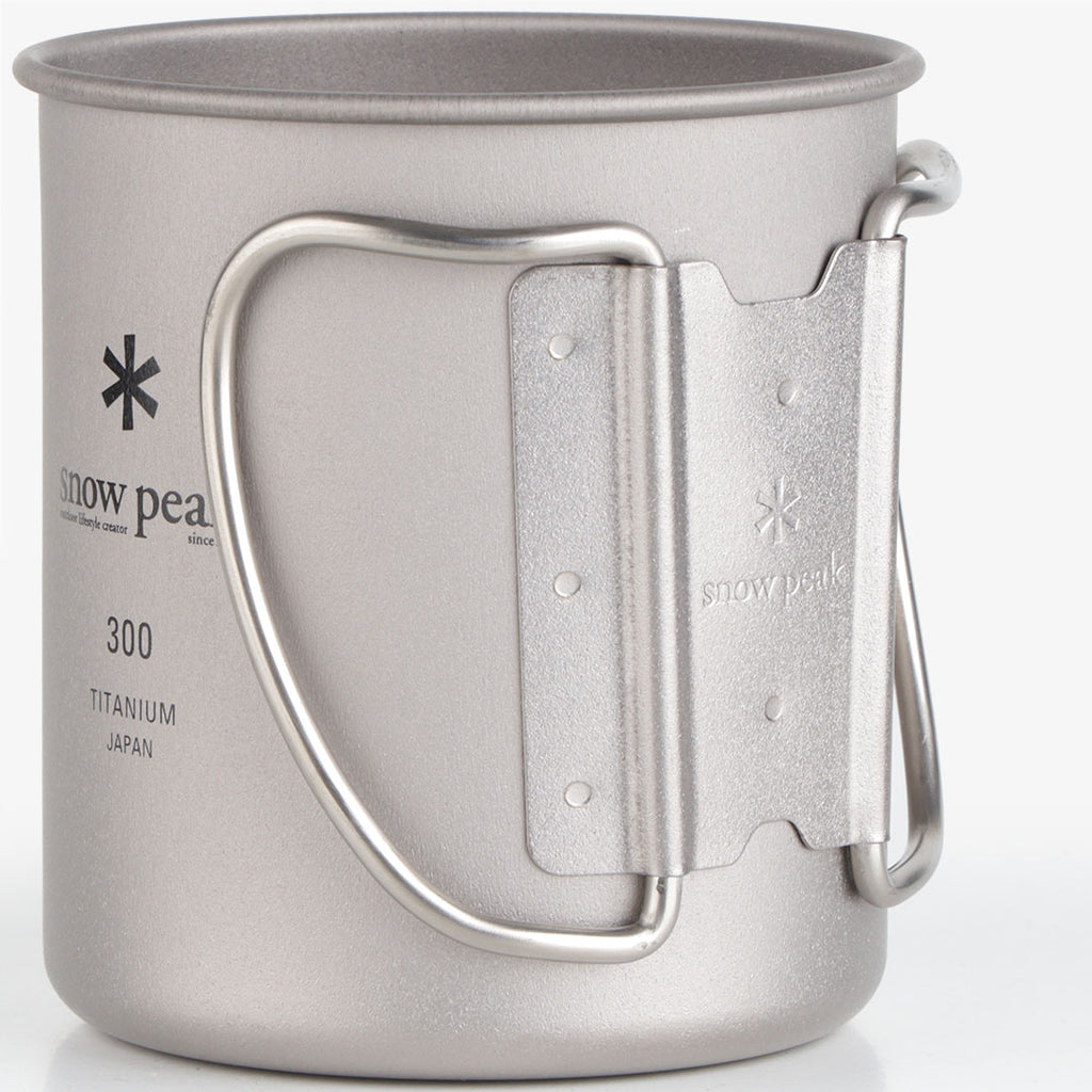 Snow Peak Titanium Single Wall 300 Mug, Stainless Steel, Detail Shot 4