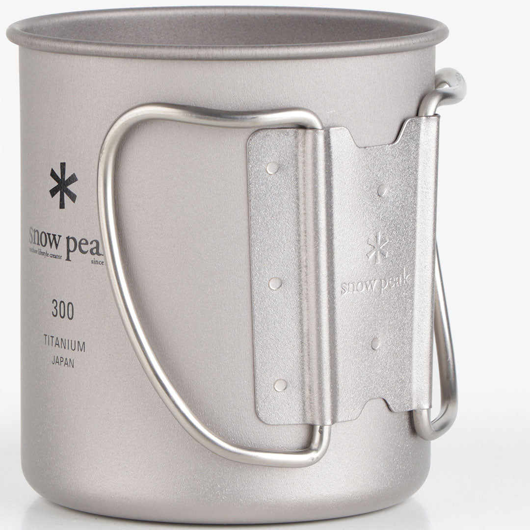 Snow Peak Titanium Single Wall 300 Mug, Stainless Steel, Detail Shot 4