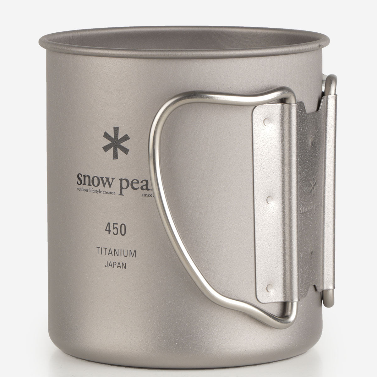 Snow Peak Titanium Single Wall 450 Mug, Titanium, Detail Shot 2
