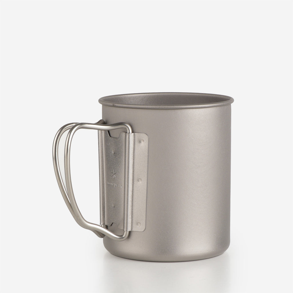 Snow Peak Titanium Single Wall 450 Mug, Titanium, Detail Shot 3