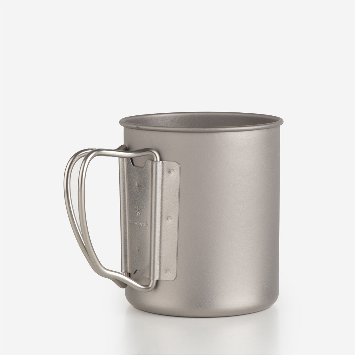 Snow Peak Titanium Single Wall 450 Mug, Titanium, Detail Shot 3