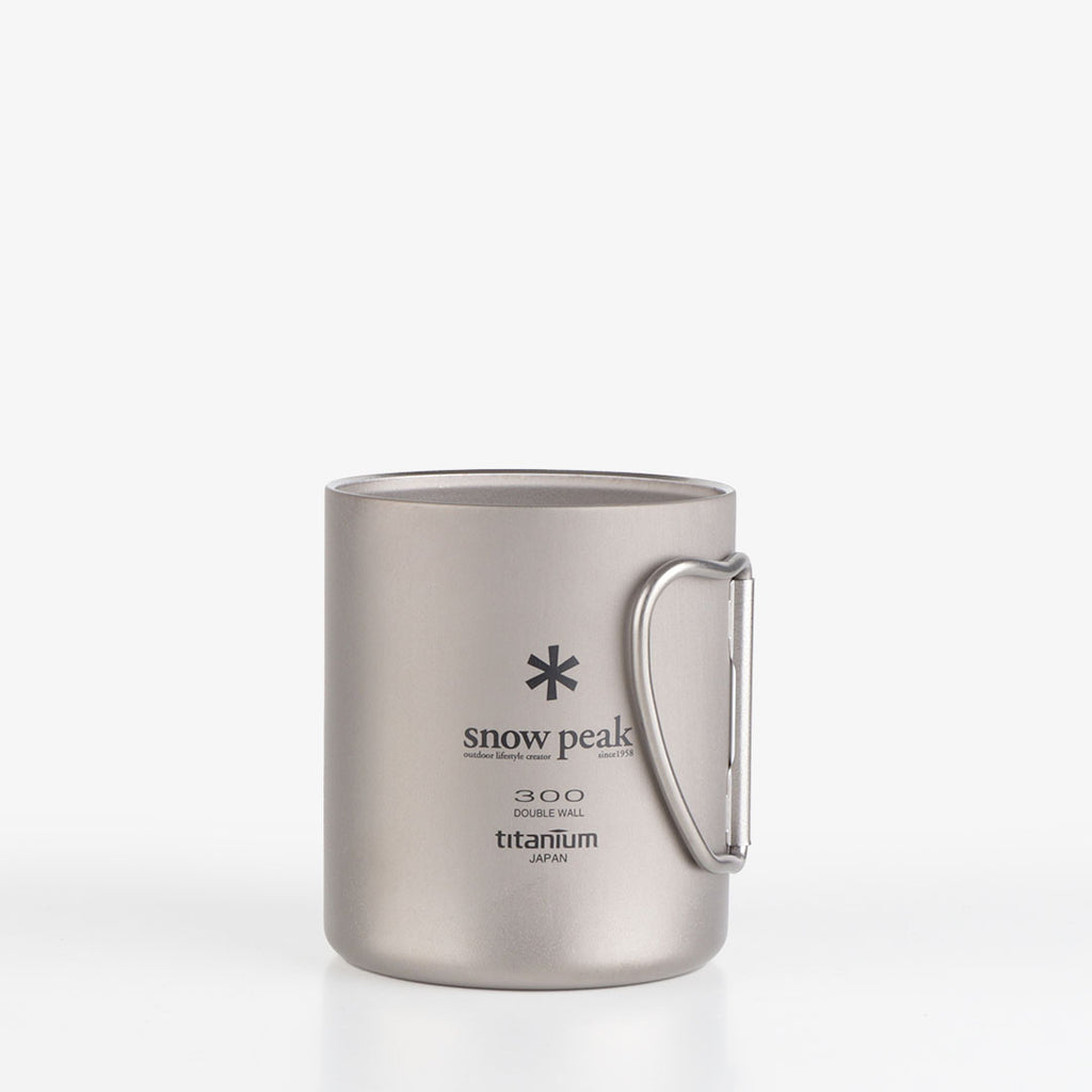 Snow Peak Titanium Double Wall 300 Mug, Titanium, Detail Shot 3