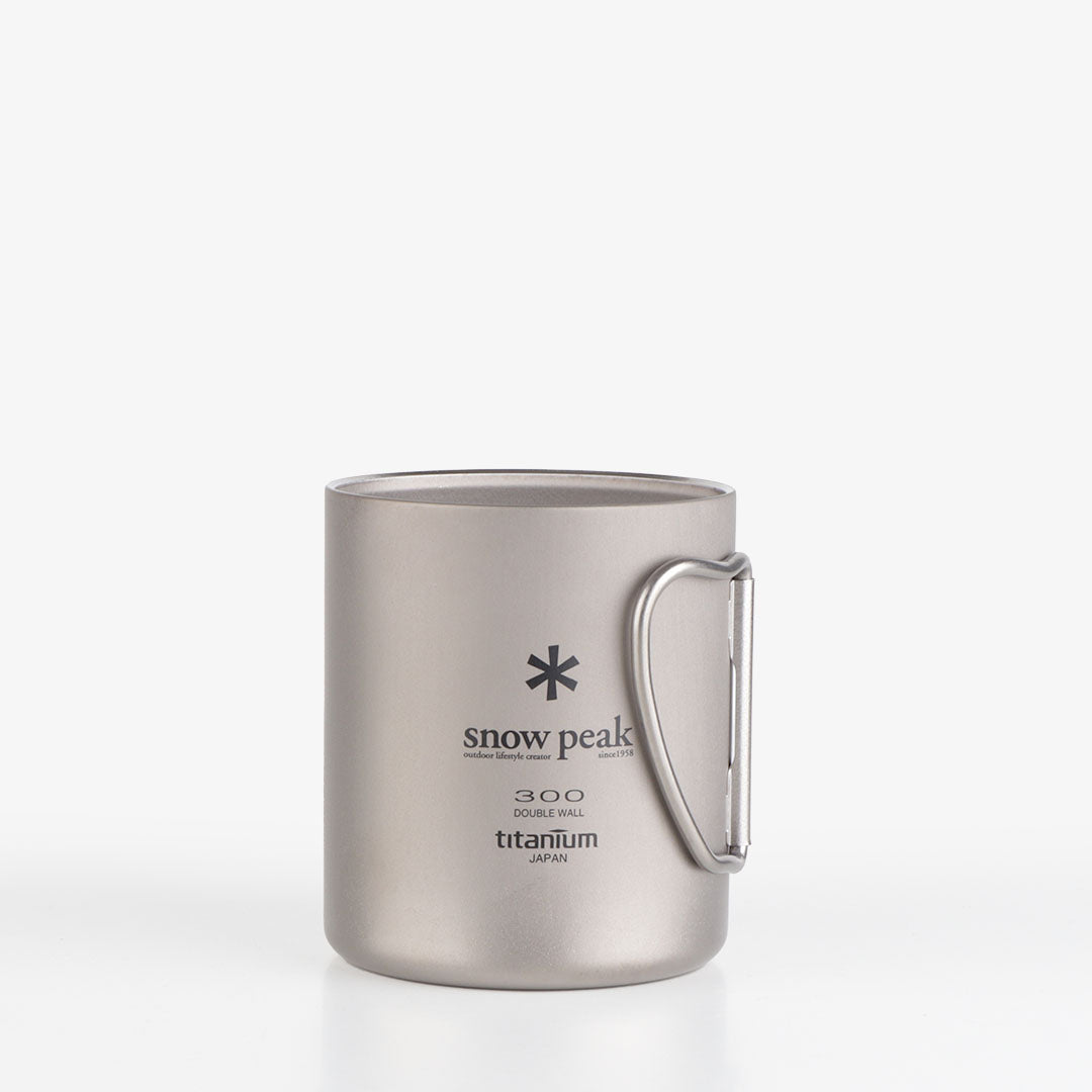 Snow Peak Titanium Double Wall 300 Mug, Titanium, Detail Shot 3