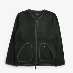 thumbnail Stan Ray Wool Fleece Cardigan, Botanical Green, Detail Shot 1