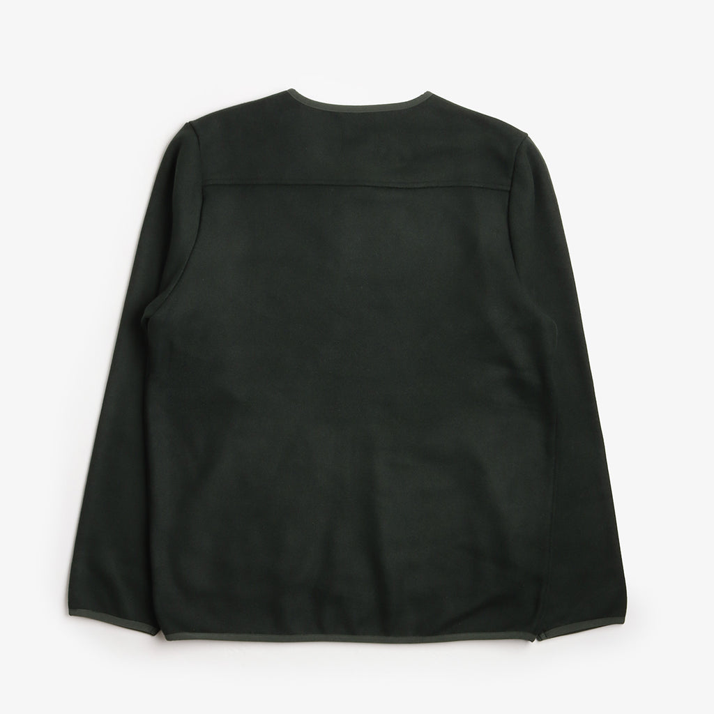 Stan Ray Wool Fleece Cardigan, Botanical Green, Detail Shot 2