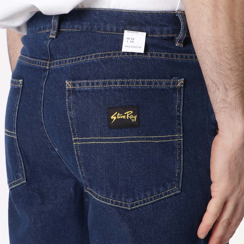 Stan Ray 5 Pocket Straight Jeans, Single Rinse Denim, Detail Shot 4