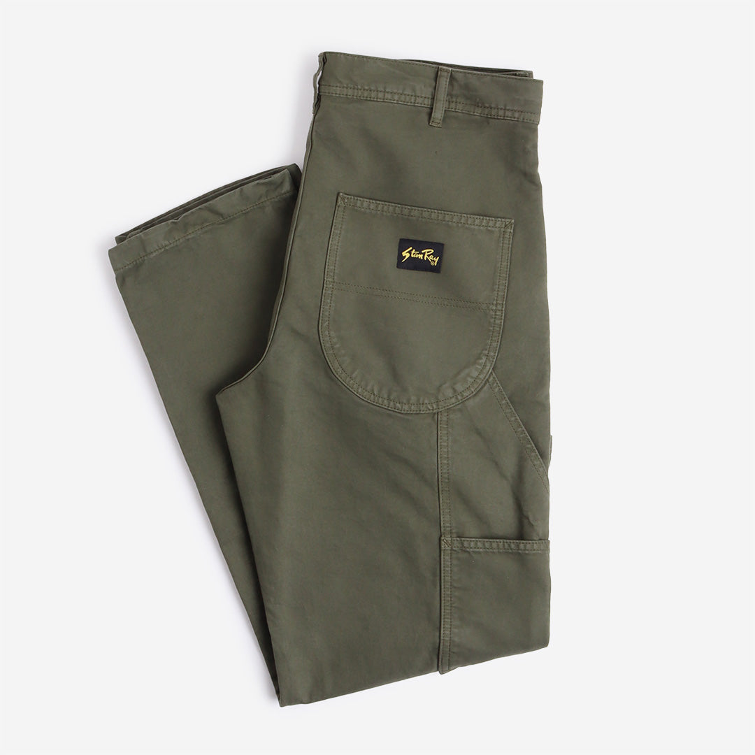 Stan Ray 80s Painter Pant, Olive Twill, Detail Shot 1