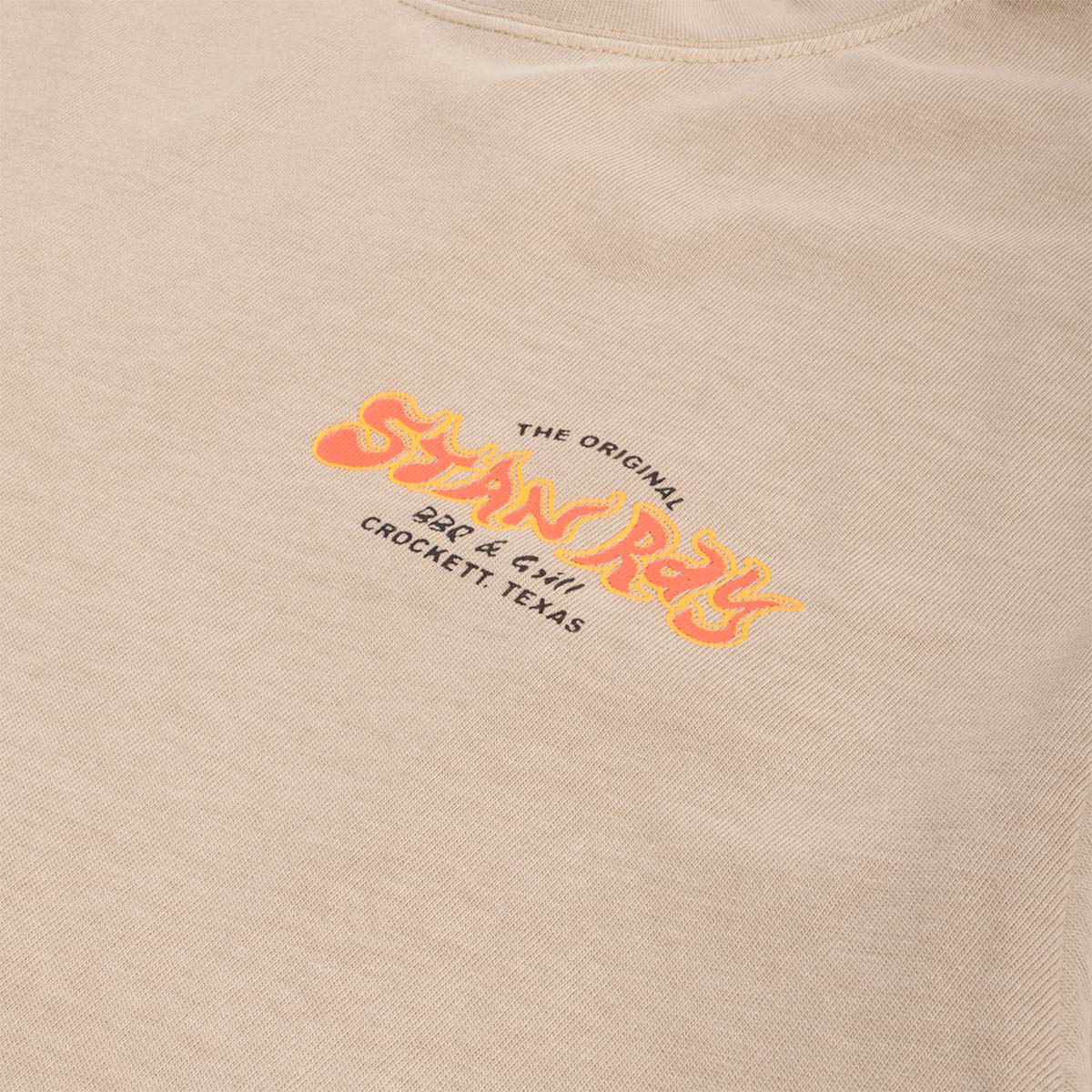 main Stan Ray BBQ T-Shirt, Eucalyptus, Detail Shot 2