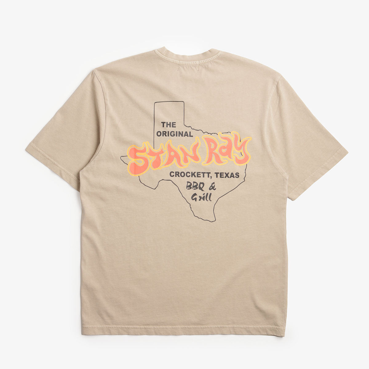 main Stan Ray BBQ T-Shirt, Eucalyptus, Detail Shot 3
