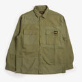 Stan Ray CPO Shirt, Olive Poplin Sateen, Detail Shot 1