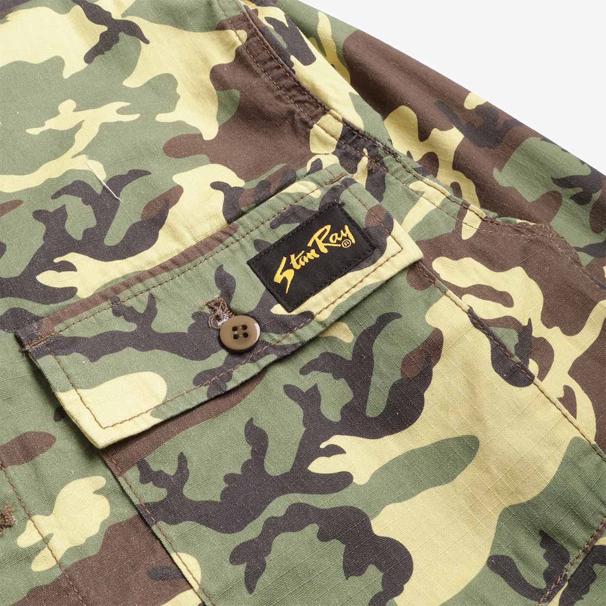 Stan Ray CPO Shirt, Woodland DPM Ripstop, Detail Shot 4