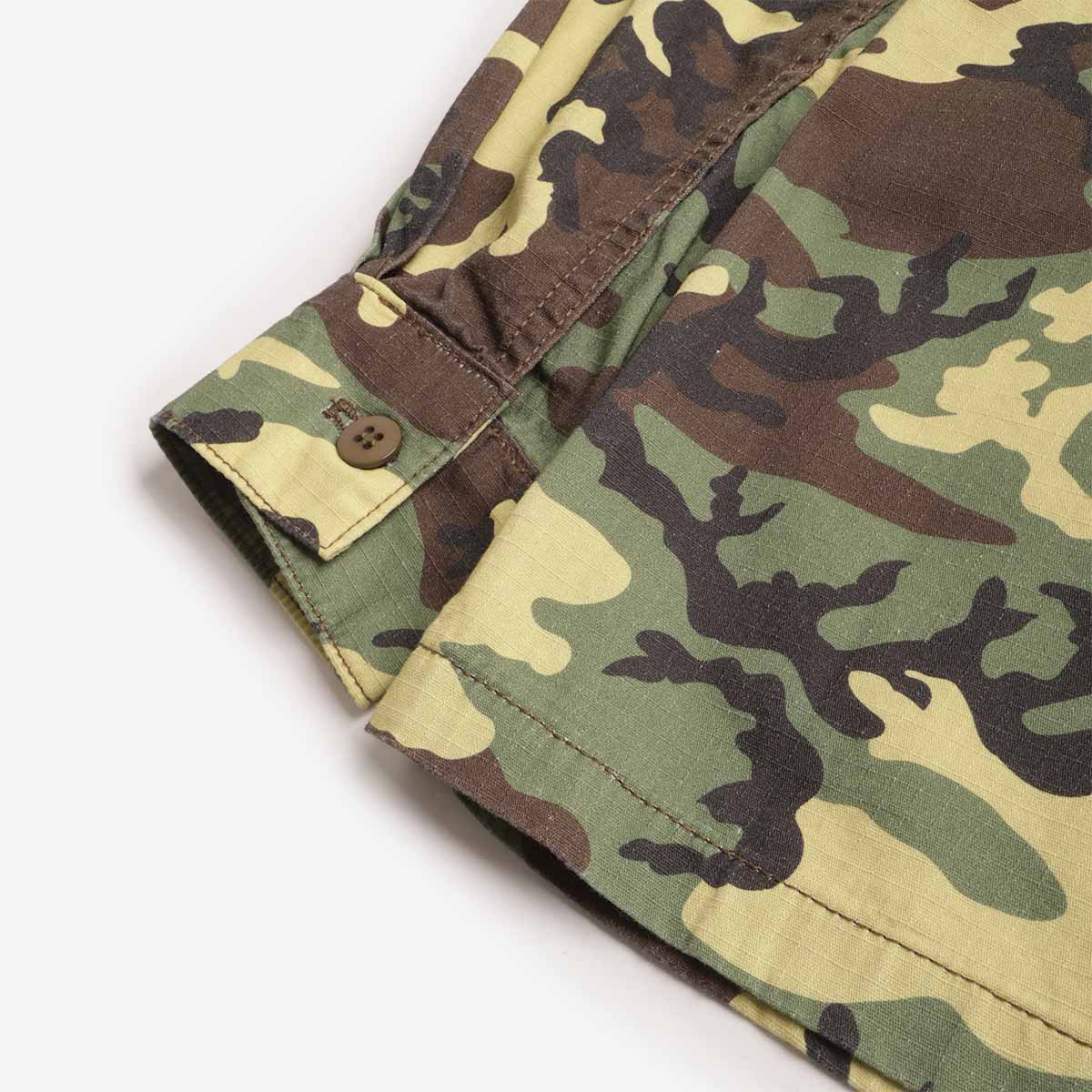 main Stan Ray CPO Shirt, Woodland DPM Ripstop, Detail Shot 5