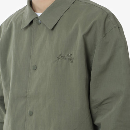 Stan Ray Coach Jacket, Olive Nyco Ripstop, Detail Shot 2