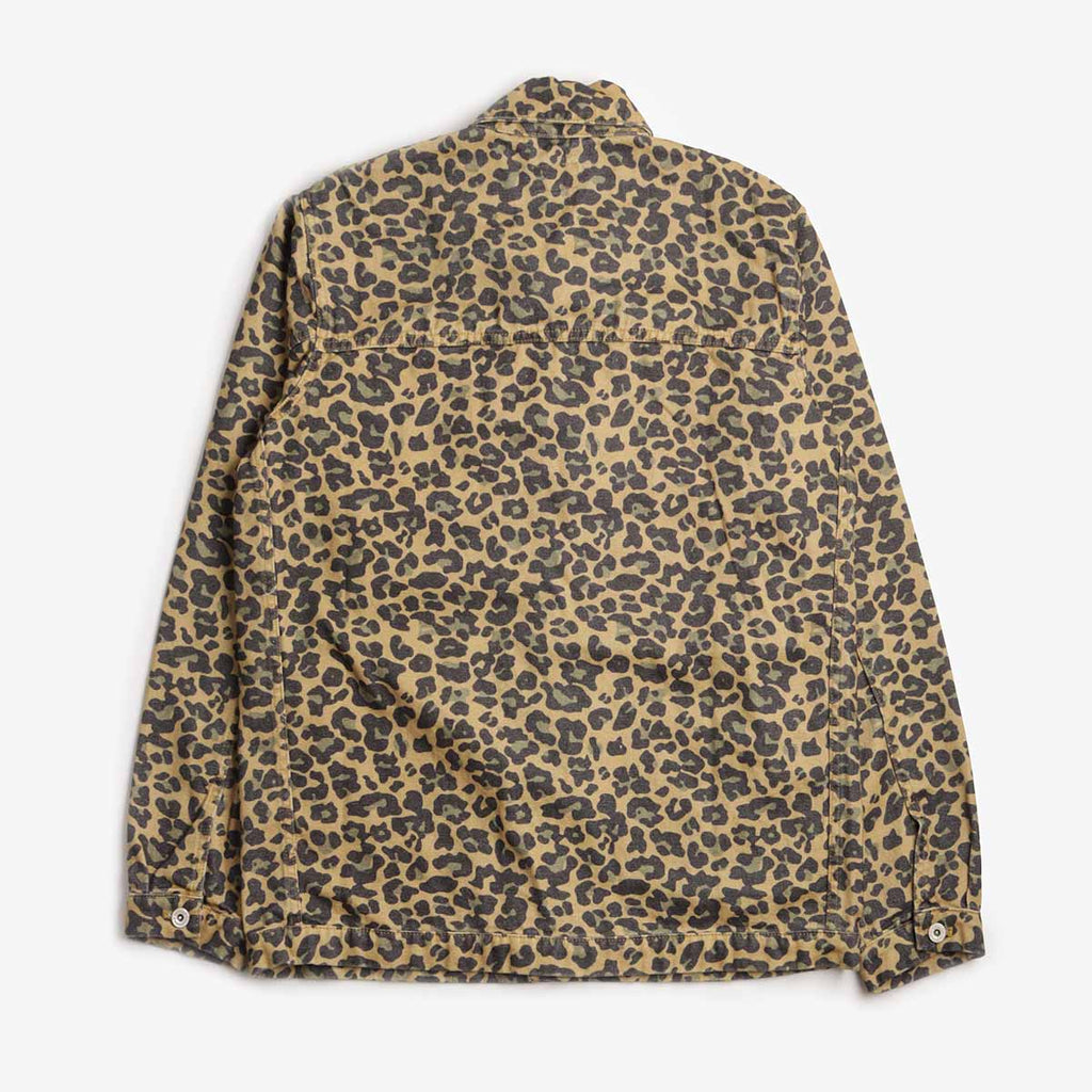 Stan Ray Coverall Jacket, Washed Leopard Camo Duck, Detail Shot 4