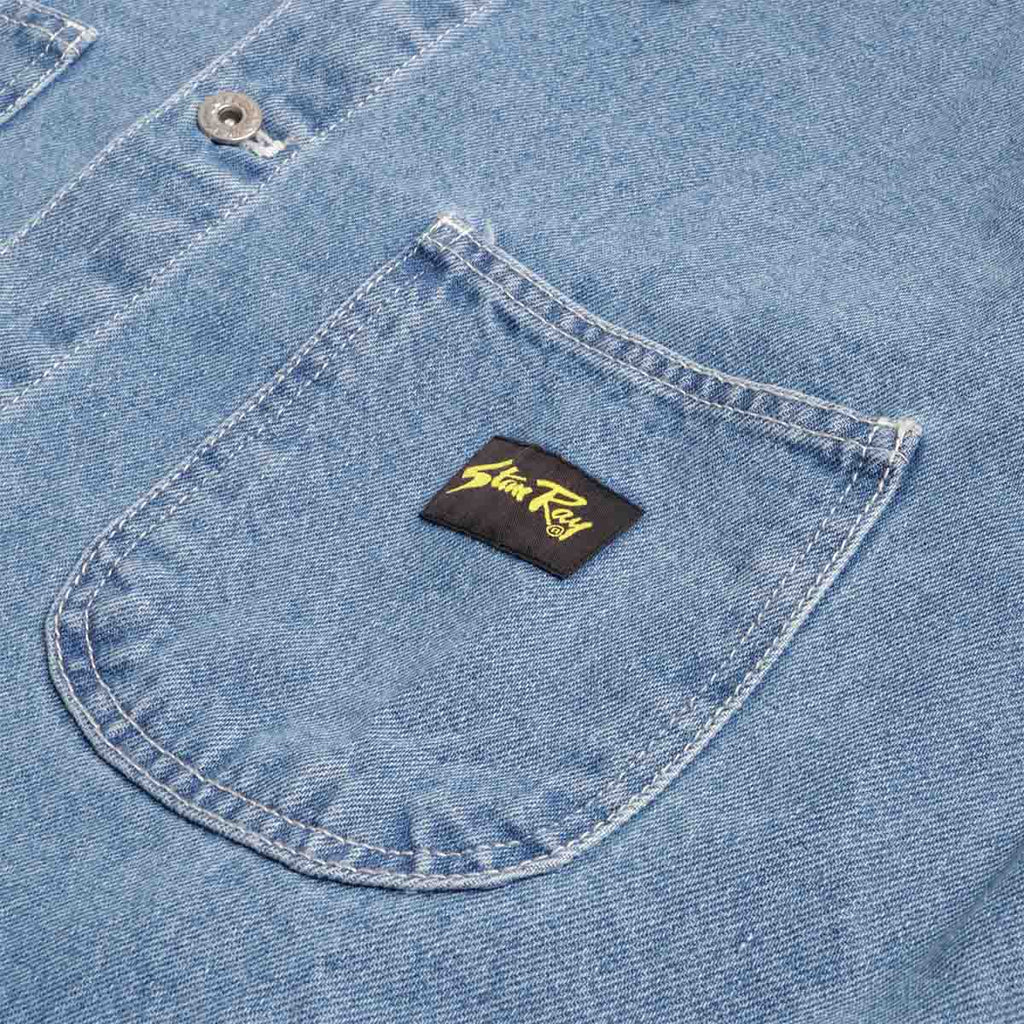 Stan Ray Coverall Jacket, 70s Stone Denim, Detail Shot 2