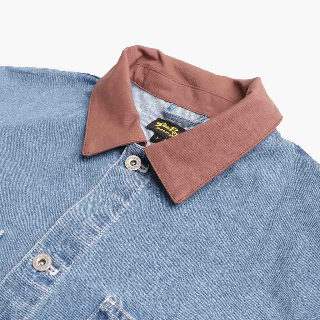 Stan Ray Coverall Jacket, 70s Stone Denim, Detail Shot 3