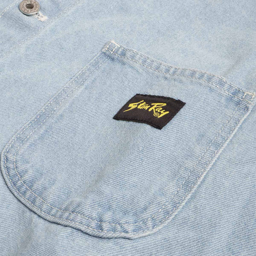 Stan Ray Coverall Jacket, Ice Stone Denim, Detail Shot 2