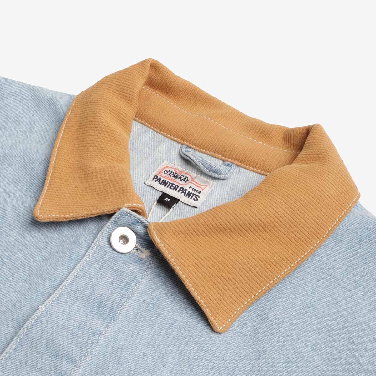 Stan Ray Coverall Jacket, Ice Stone Denim, Detail Shot 3