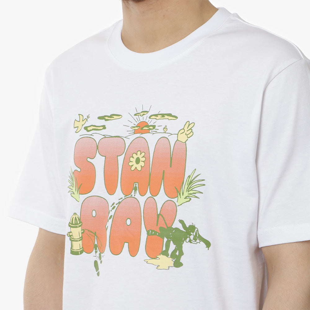 Stan Ray Double Bubble T-Shirt, White, Detail Shot 2
