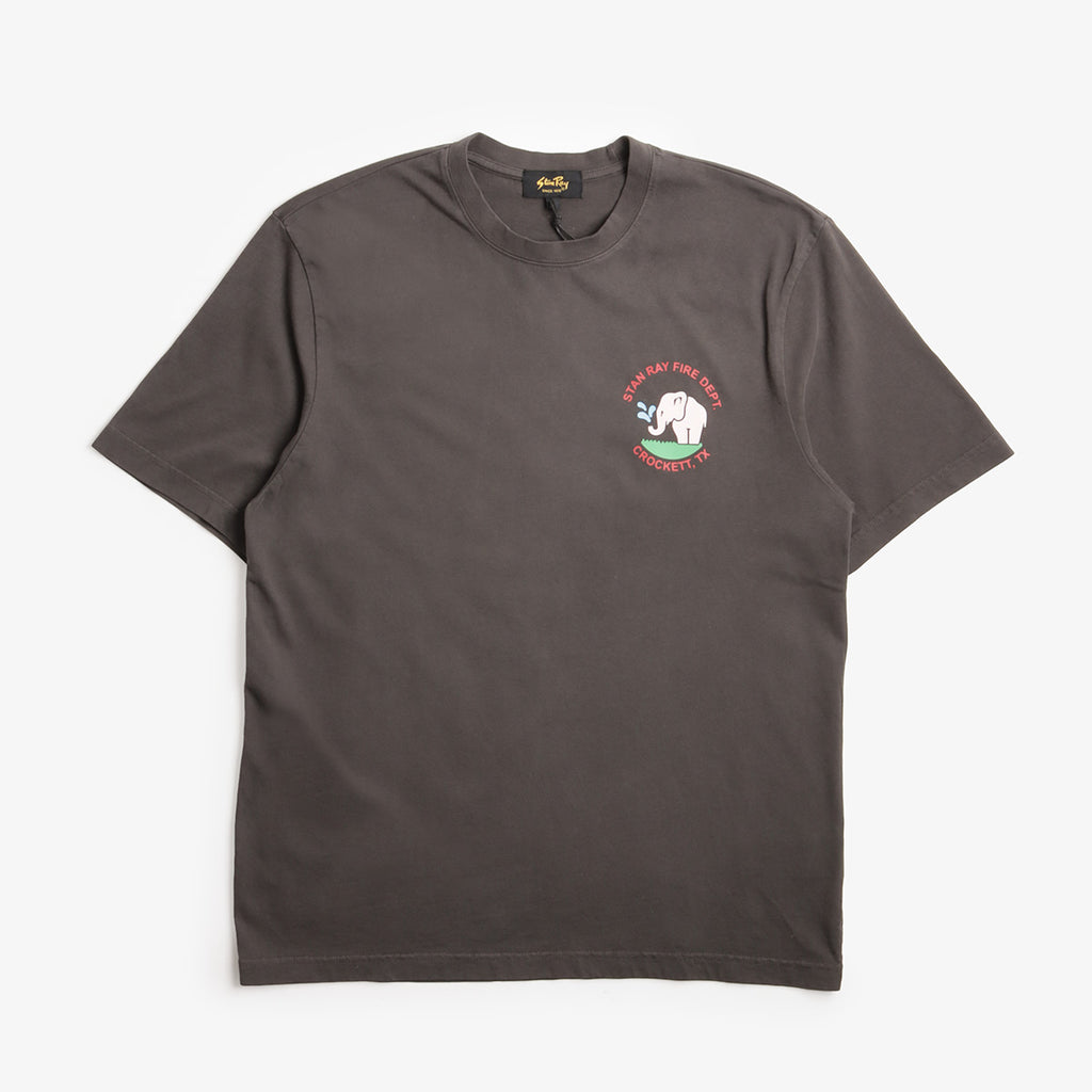 Stan Ray Fire Dept T-Shirt, Raven Black, Detail Shot 1