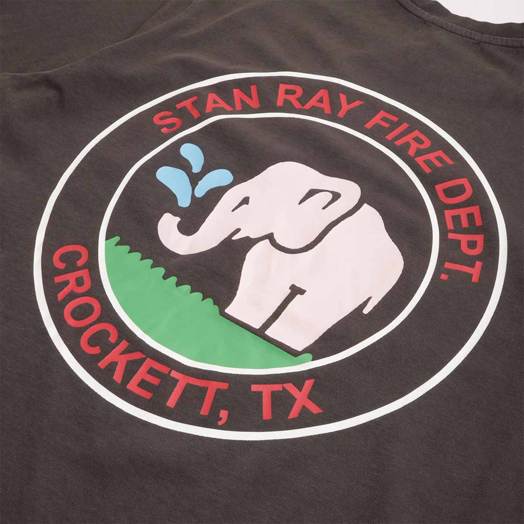 Stan Ray Fire Dept T-Shirt, Raven Black, Detail Shot 4