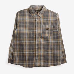 thumbnail Stan Ray Flannel Shirt, Charcoal Plaid, Detail Shot 1