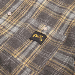 thumbnail Stan Ray Flannel Shirt, Charcoal Plaid, Detail Shot 2