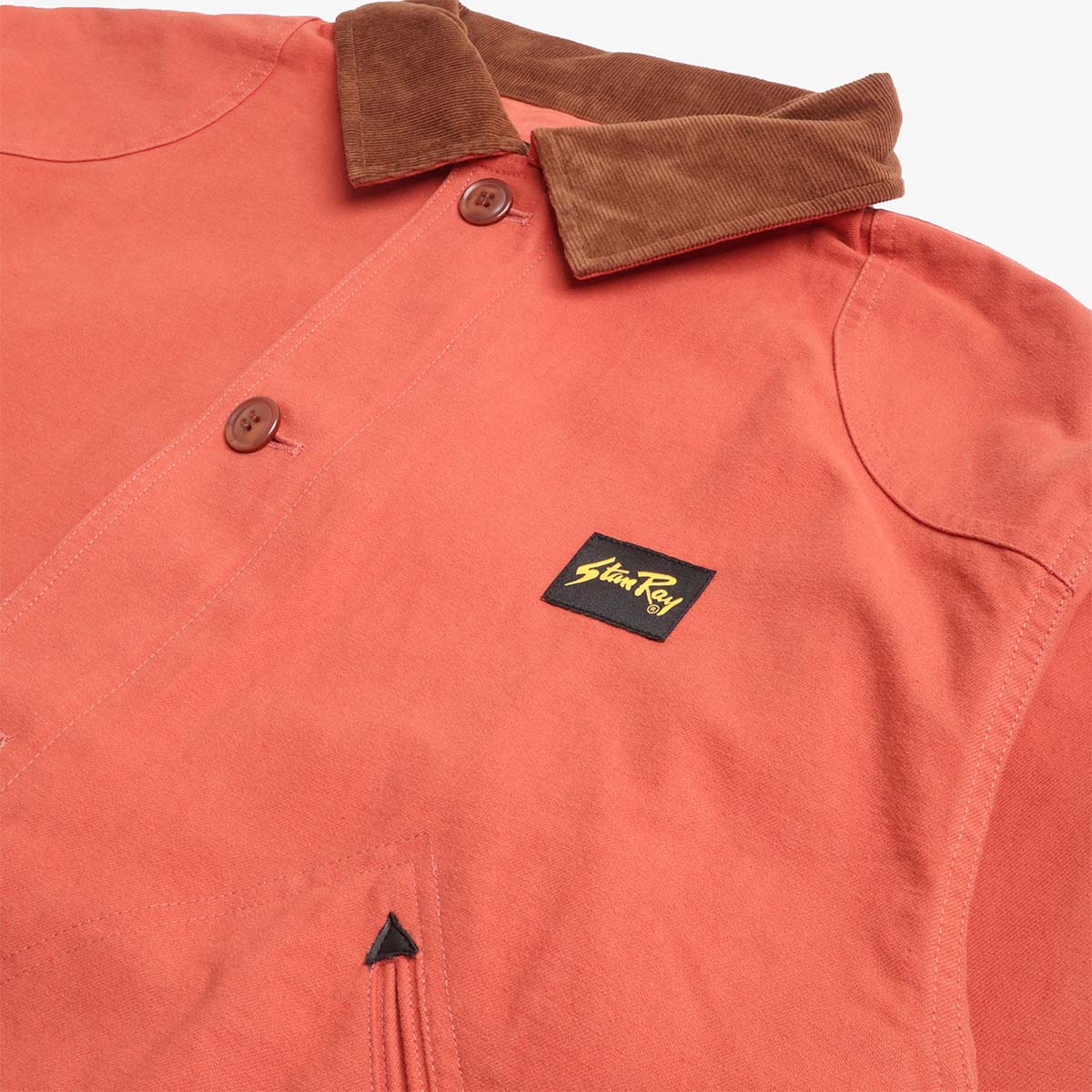 Stan Ray Hunters Jacket, Washed Red, Detail Shot 2