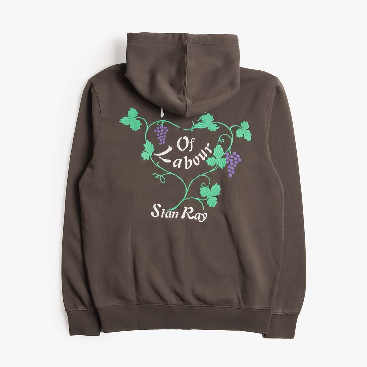Stan Ray Labour Hoodie, Washed Black, Detail Shot 1