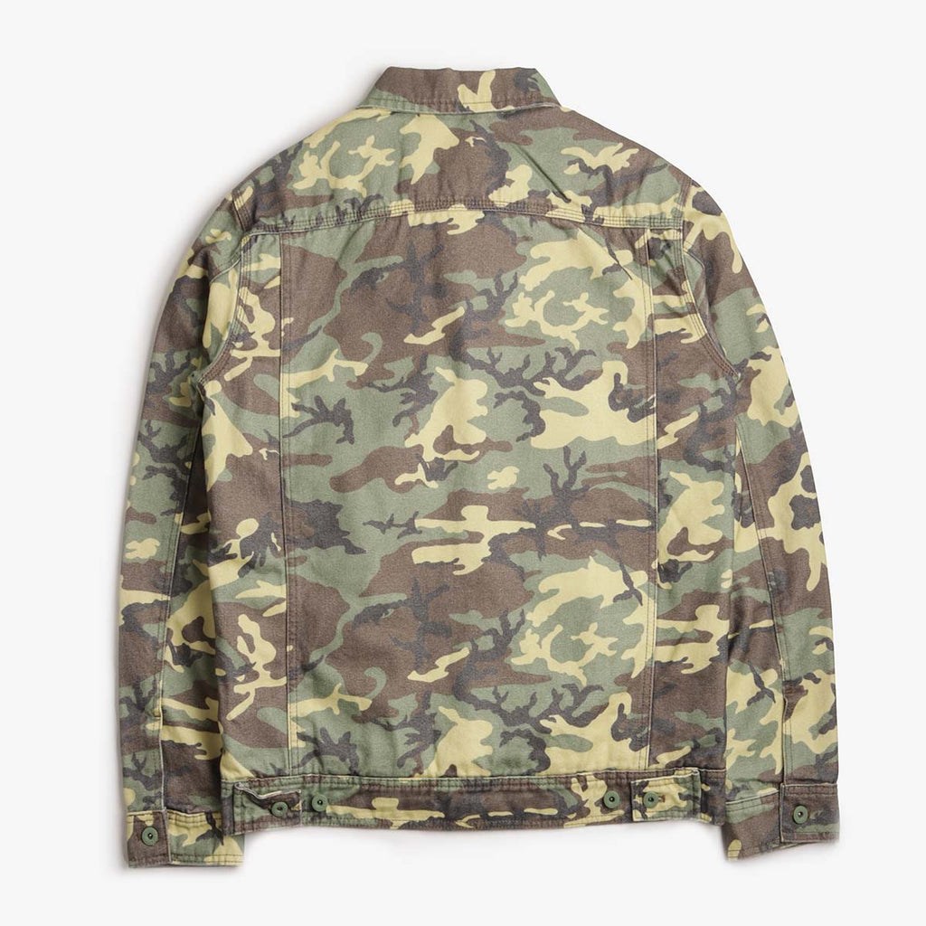 Stan Ray Lined Trucker Jacket, Woodland DPM Duck, Detail Shot 2