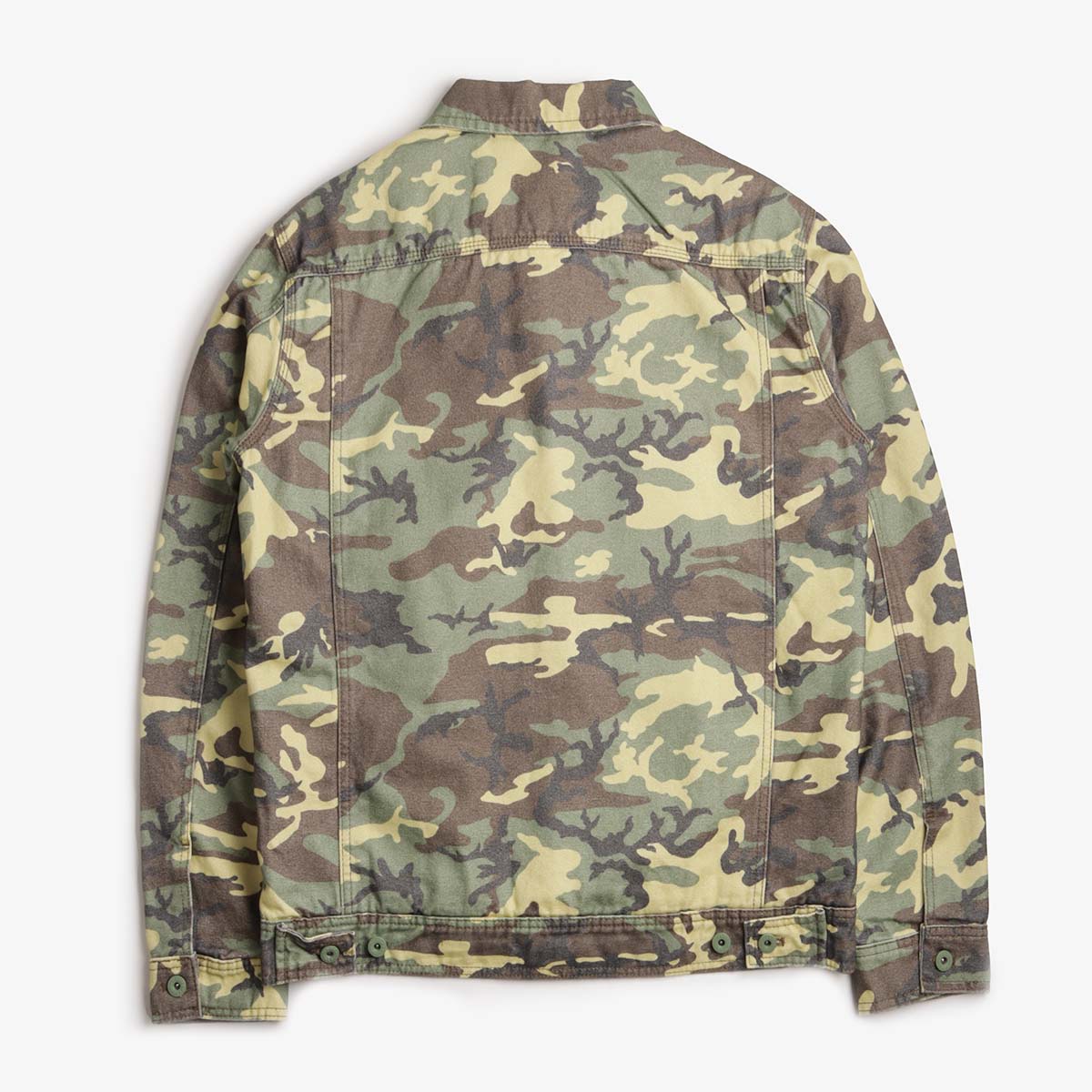 Stan Ray Lined Trucker Jacket, Woodland DPM Duck, Detail Shot 2