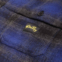 thumbnail Stan Ray Mackinaw Jacket, Navy Plaid, Detail Shot 3