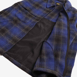 thumbnail Stan Ray Mackinaw Jacket, Navy Plaid, Detail Shot 5