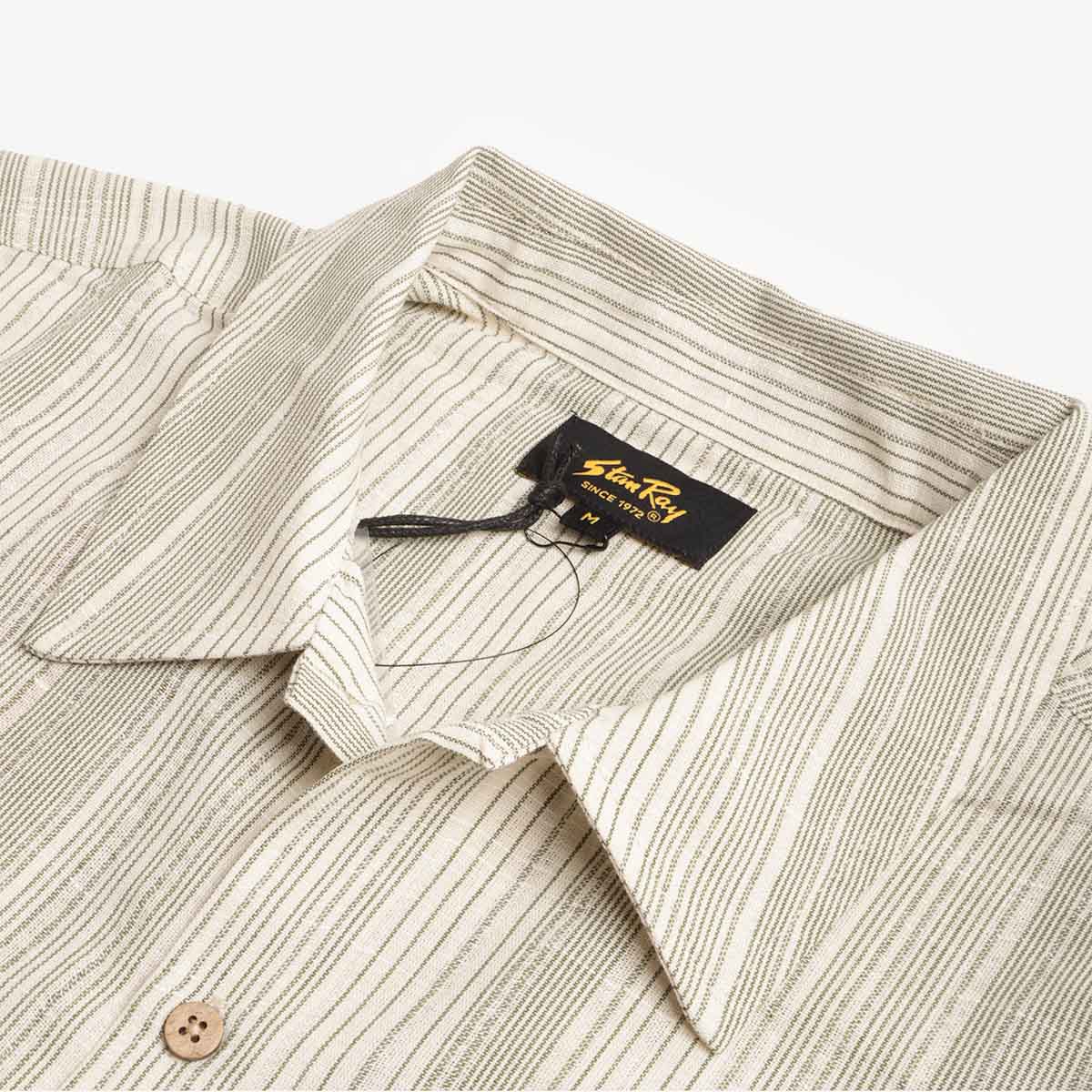 Stan Ray Mexicali Shirt, Green Stripe, Detail Shot 2