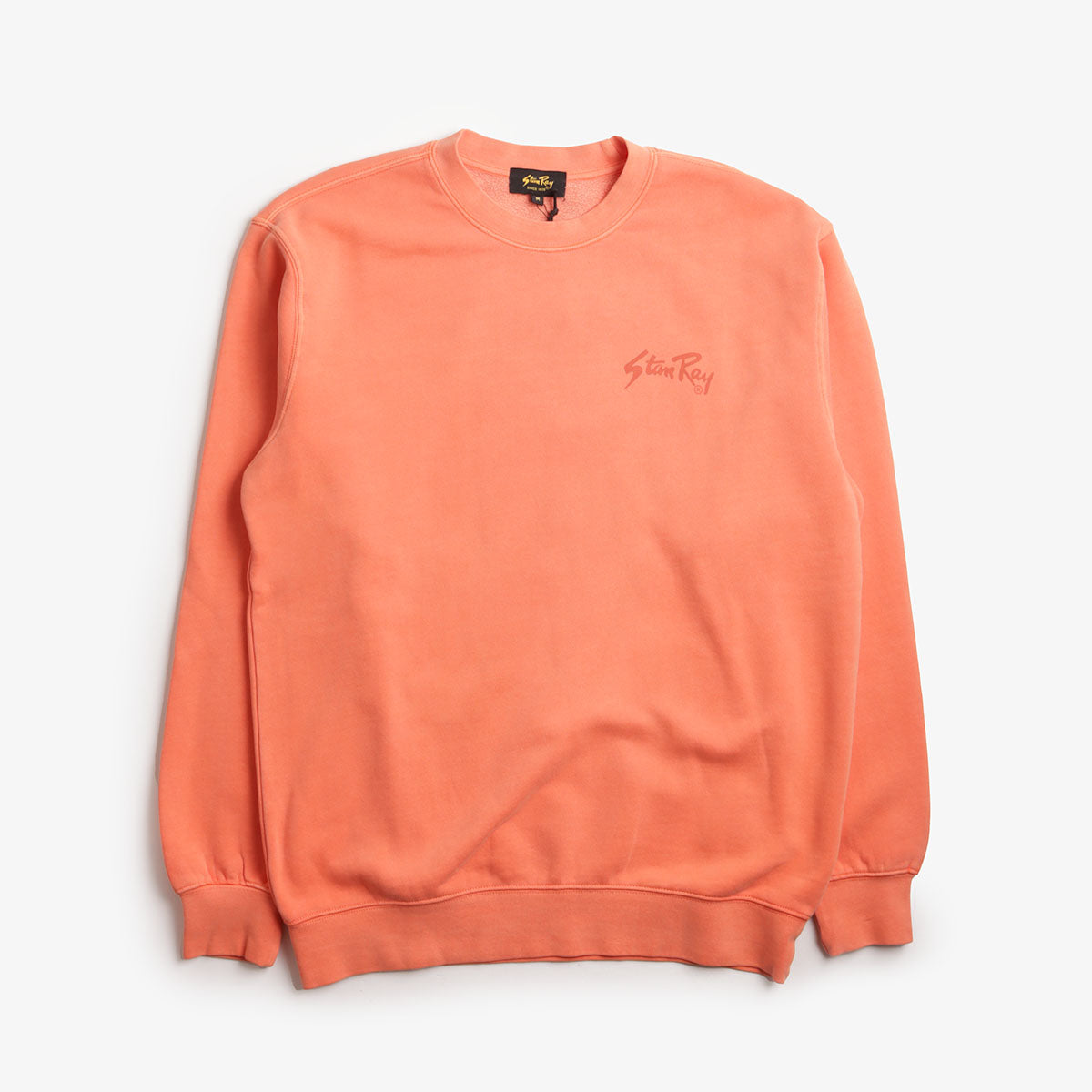 main Stan Ray OG Crew Sweatshirt, Washed Red, Detail Shot 1