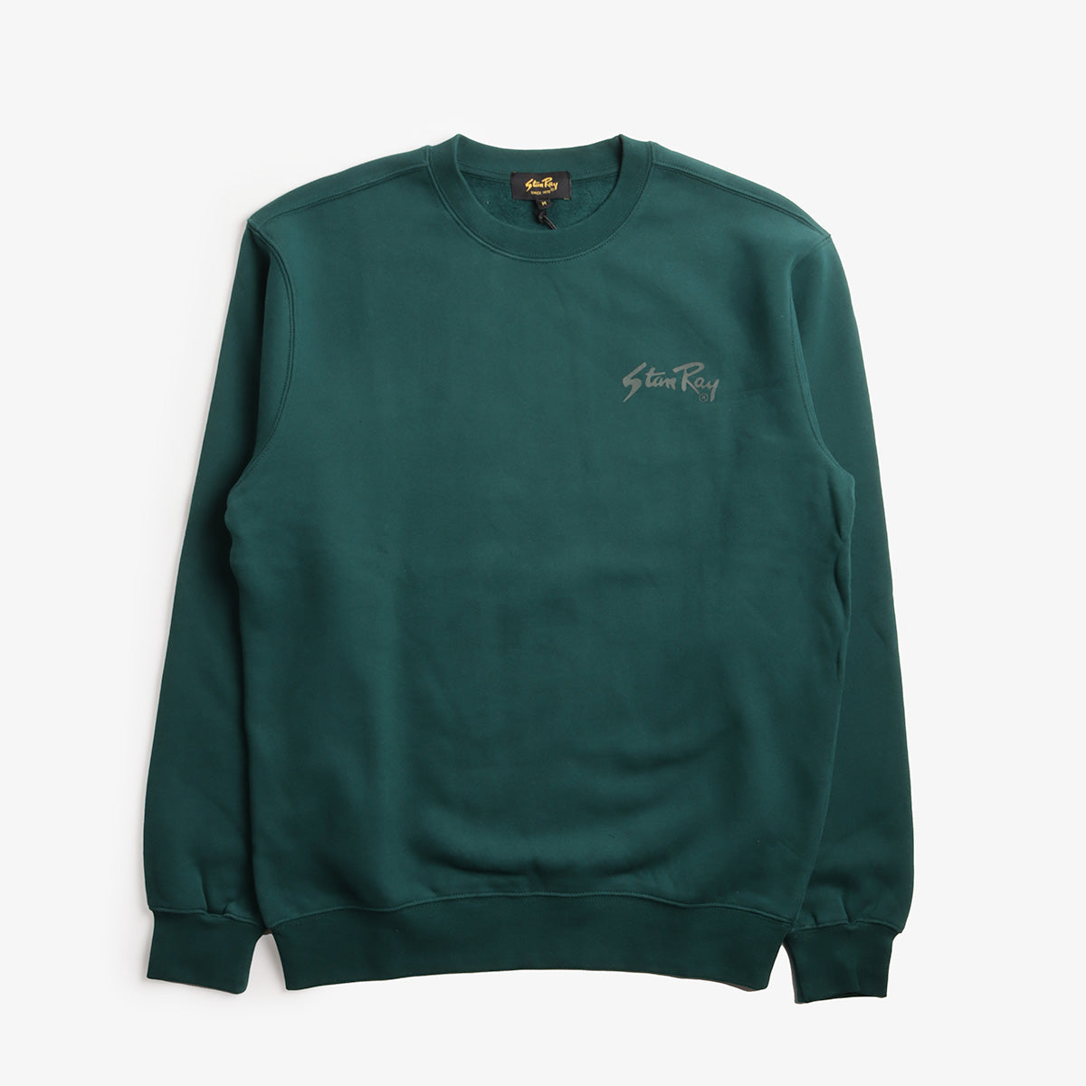 main Stan Ray OG Crew Sweatshirt, Botanical Green, Detail Shot 1