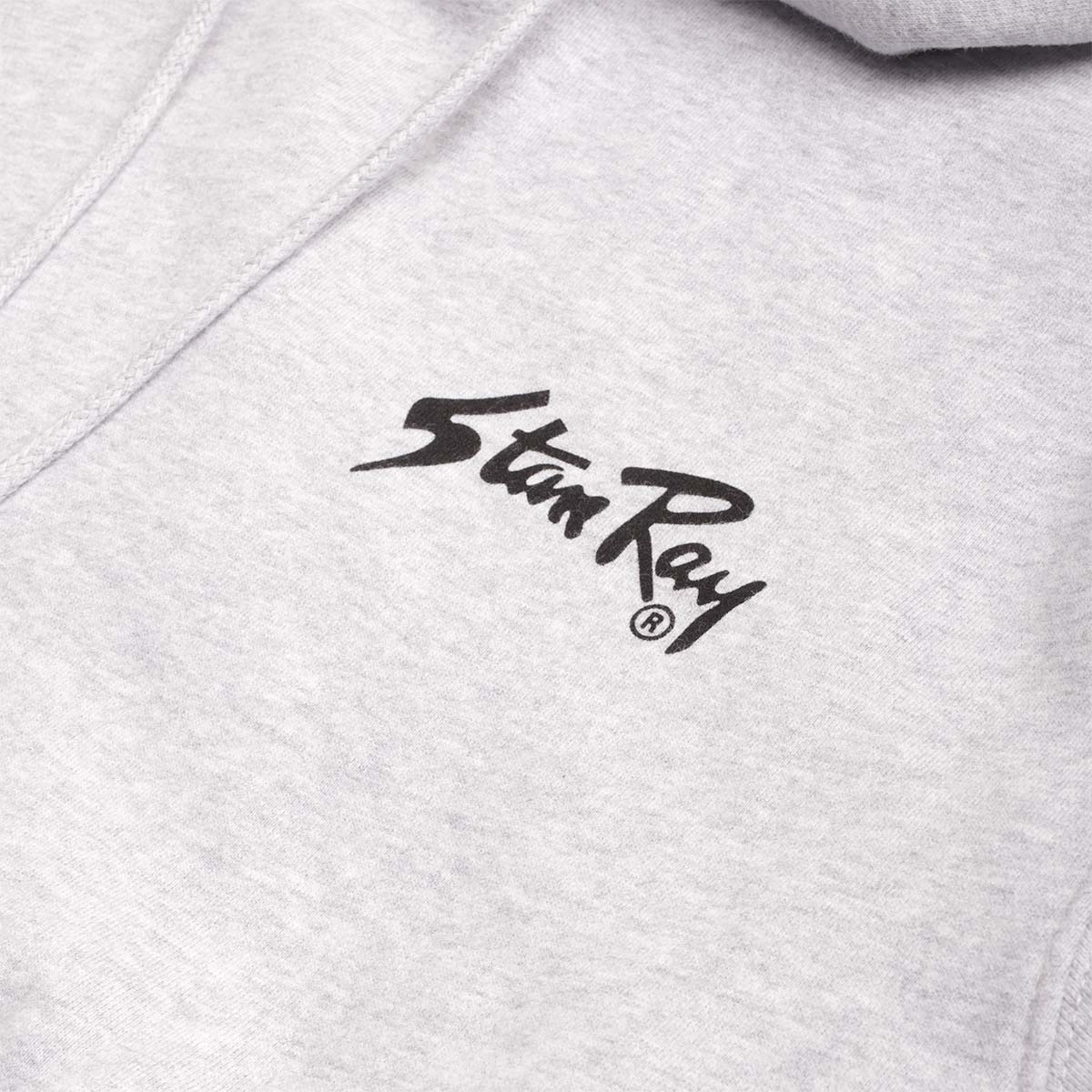 main Stan Ray OG Hoodie, Grey Heather, Detail Shot 3