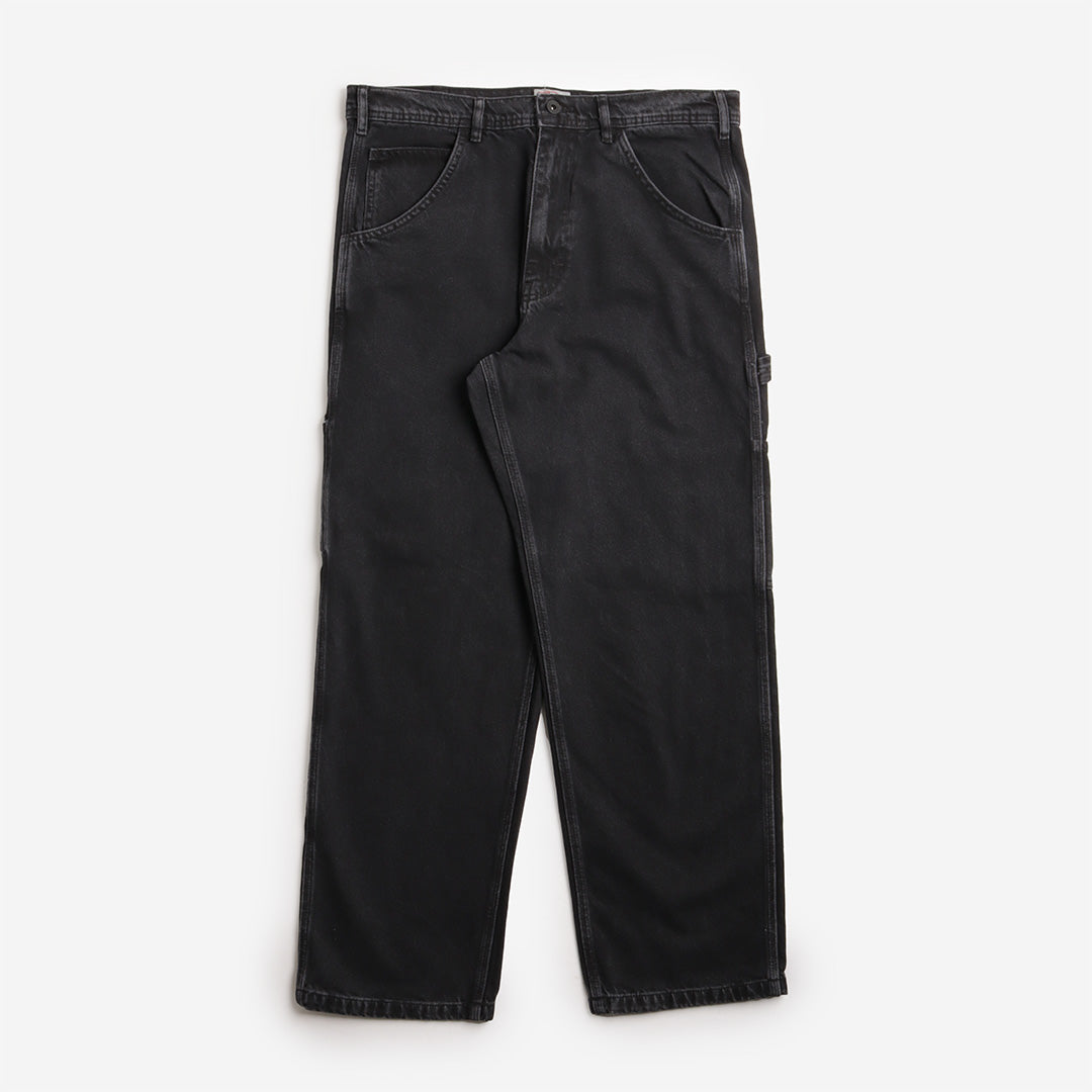 Stan Ray OG Painter Pant, Stonewashed Black Denim, Detail Shot 1