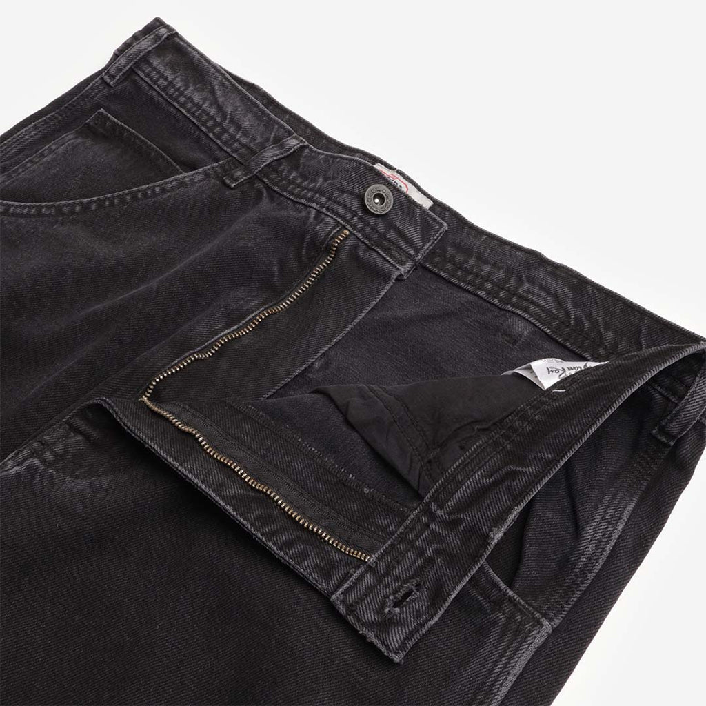 Stan Ray OG Painter Pant, Stonewashed Black Denim, Detail Shot 4