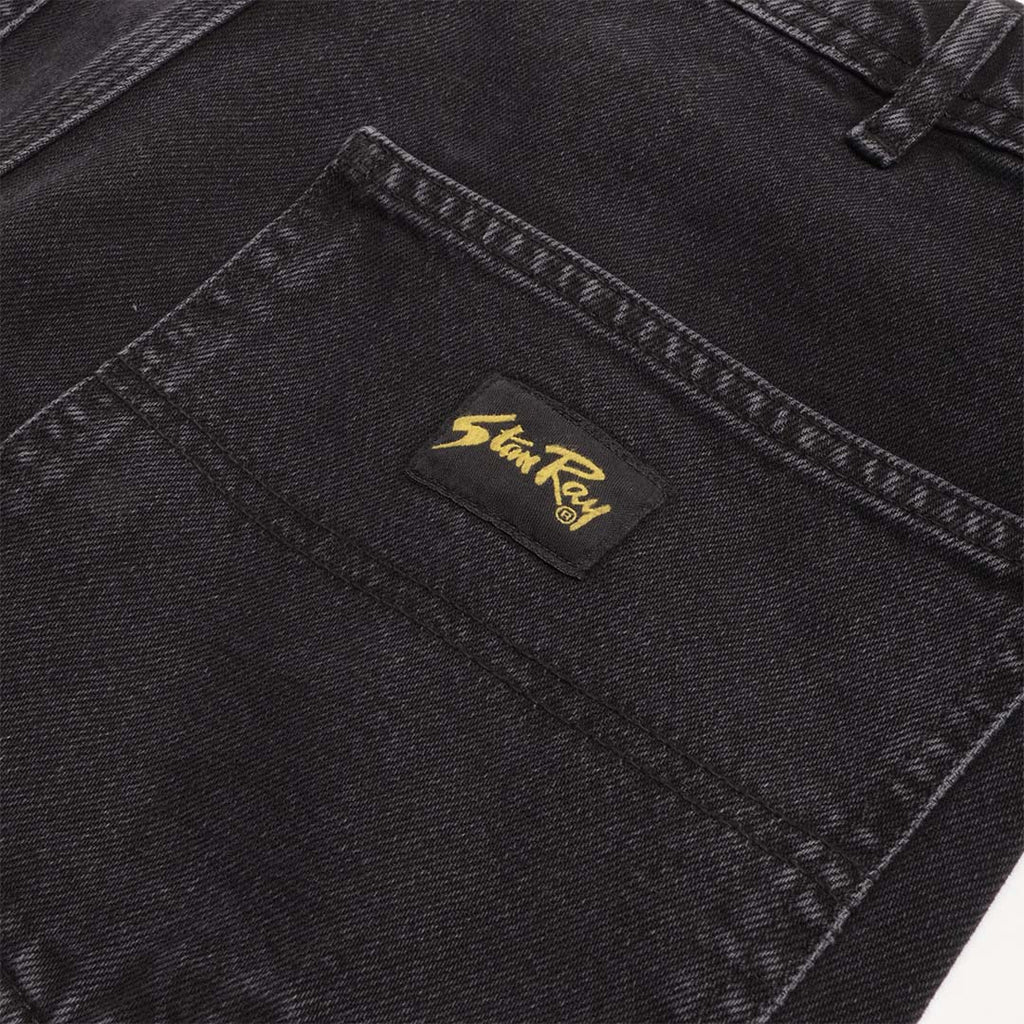 Stan Ray OG Painter Pant, Stonewashed Black Denim, Detail Shot 6