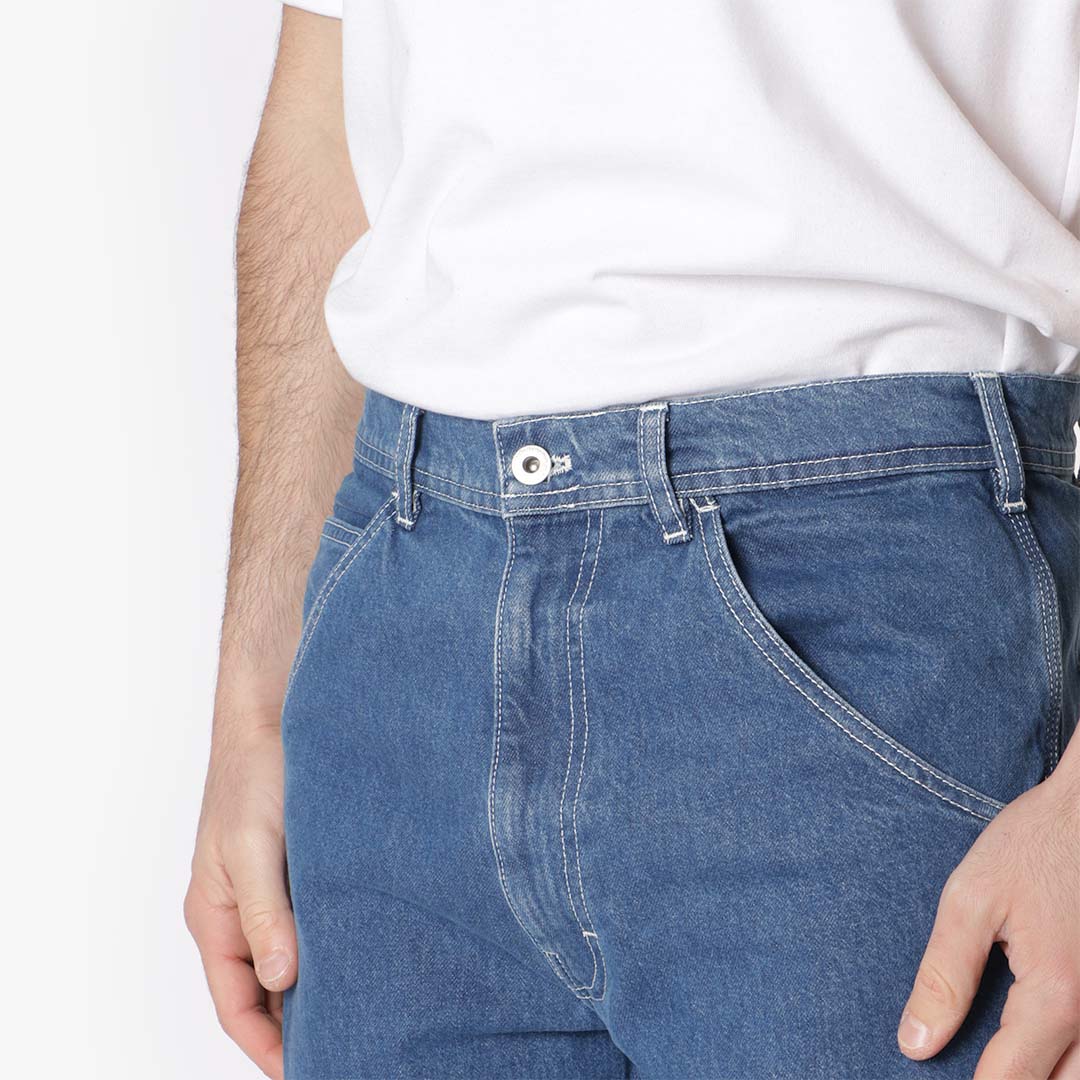 Stan Ray OG Painter Pant, Mid Stonewash Denim, Detail Shot 3
