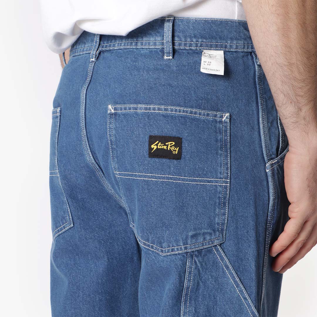 Stan Ray OG Painter Pant, Mid Stonewash Denim, Detail Shot 5
