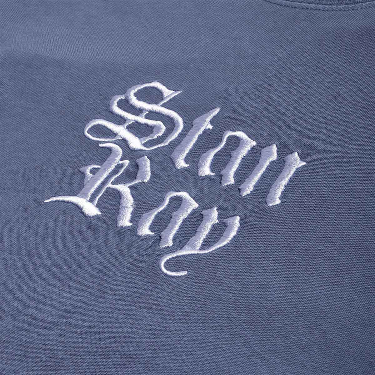 Stan Ray Olde Script T-Shirt, Washed Navy, Detail Shot 2