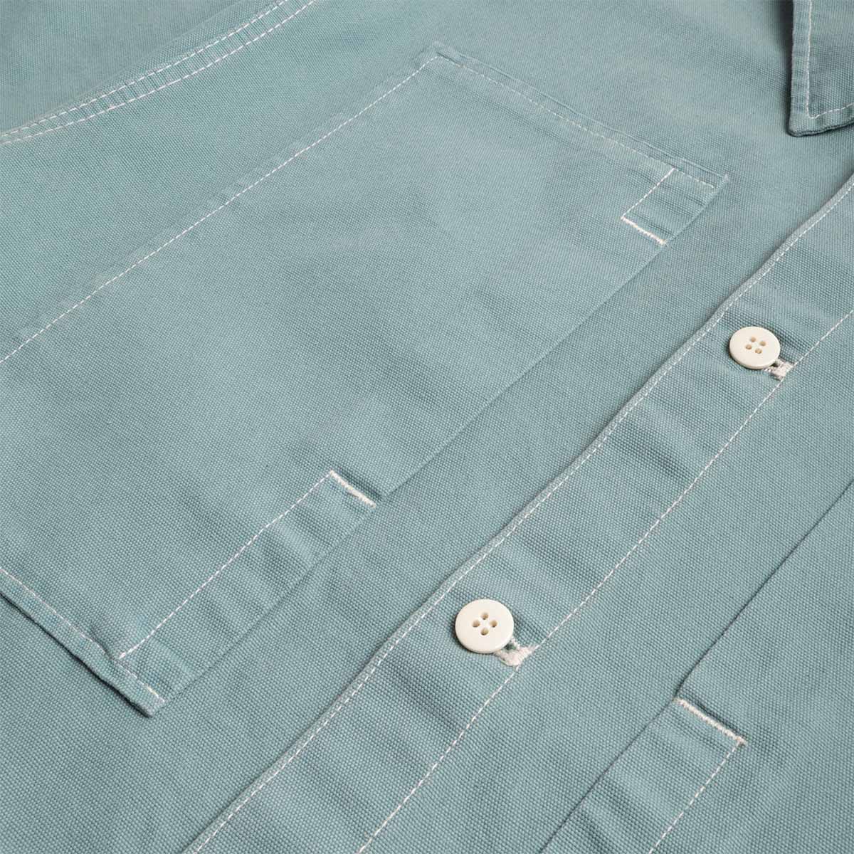 Stan Ray Painter Shirt, Brittany Blue Canvas, Detail Shot 5