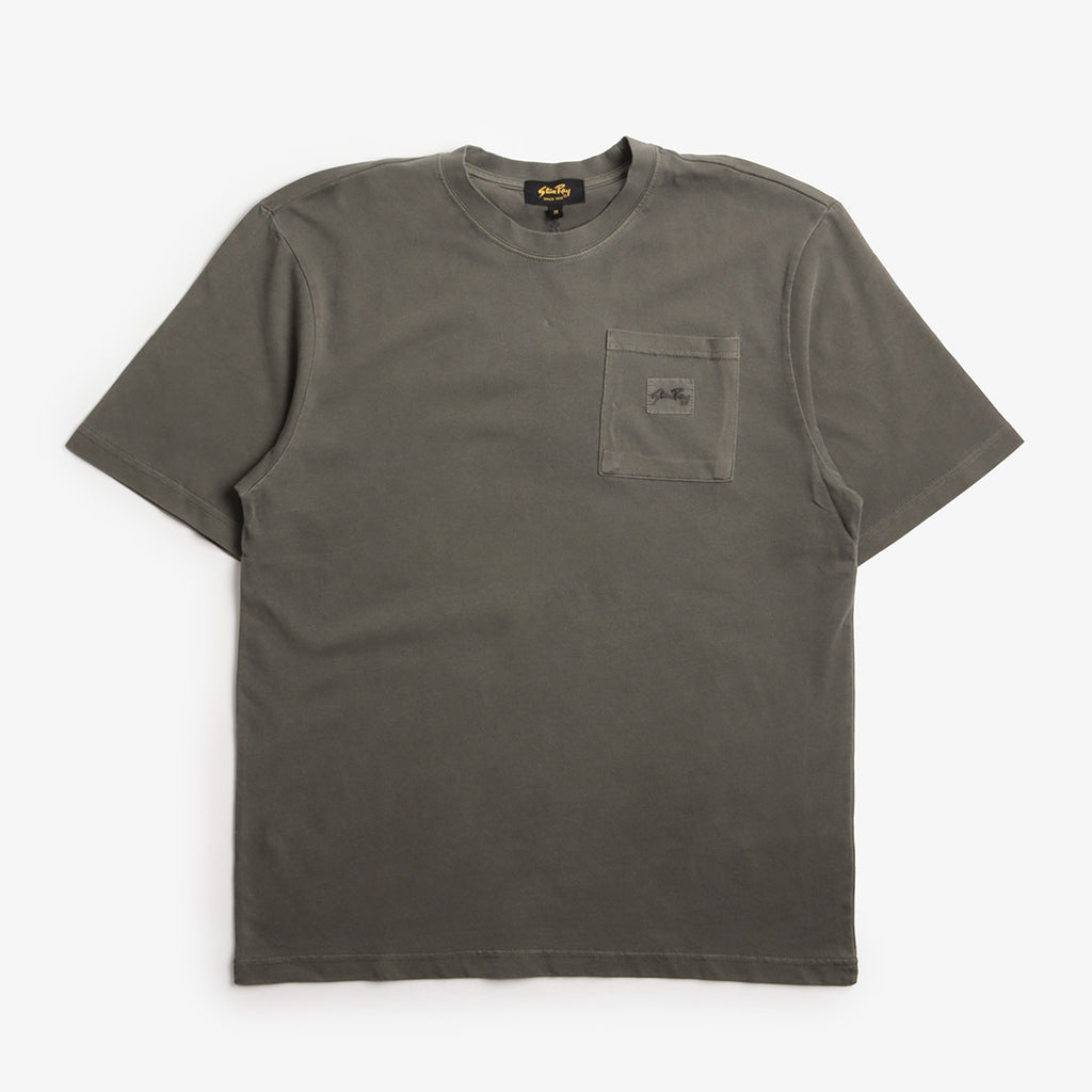 Stan Ray Patch Pocket T-Shirt, Washed Black, Detail Shot 1