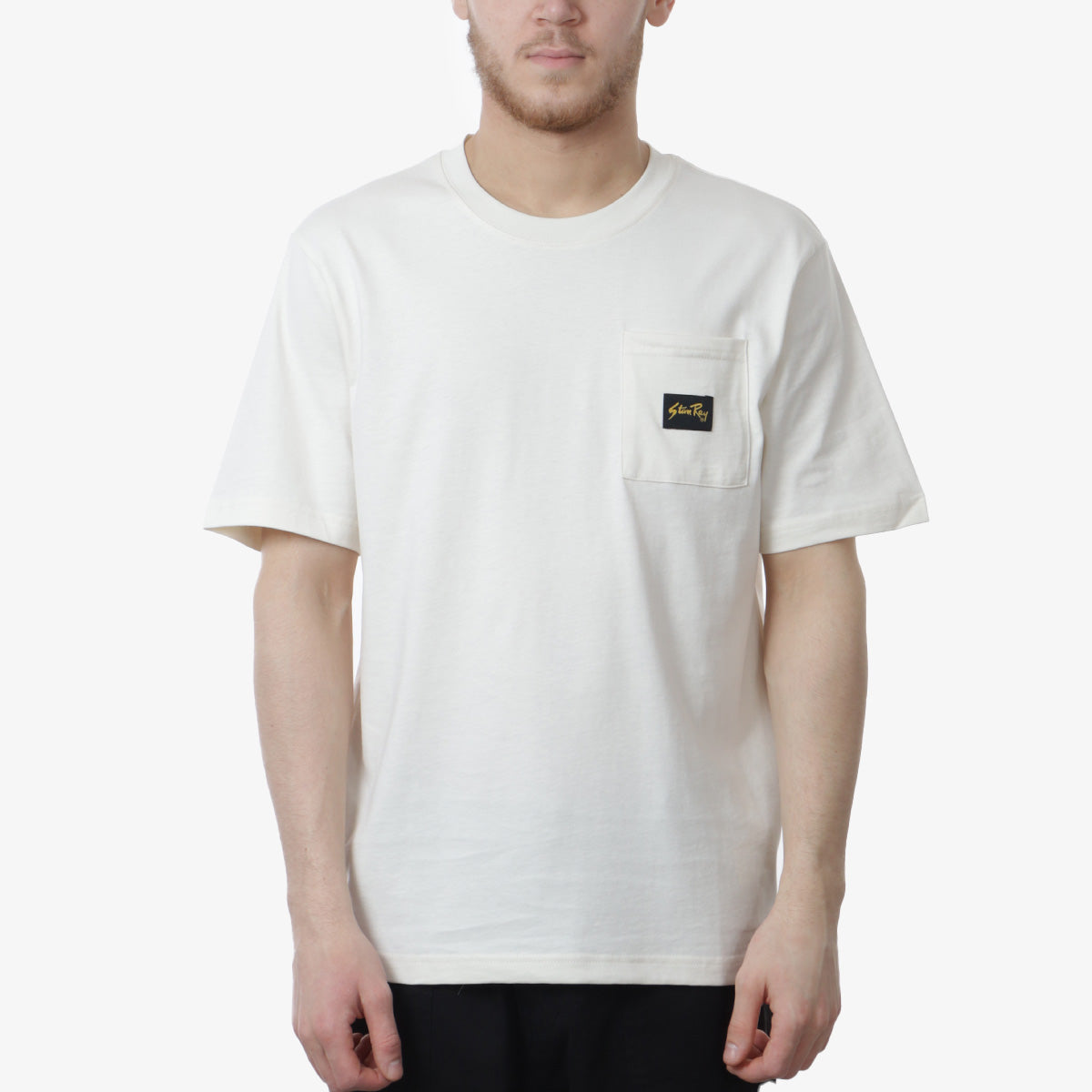 Stan Ray Patch Pocket T-Shirt, White, Detail Shot 1