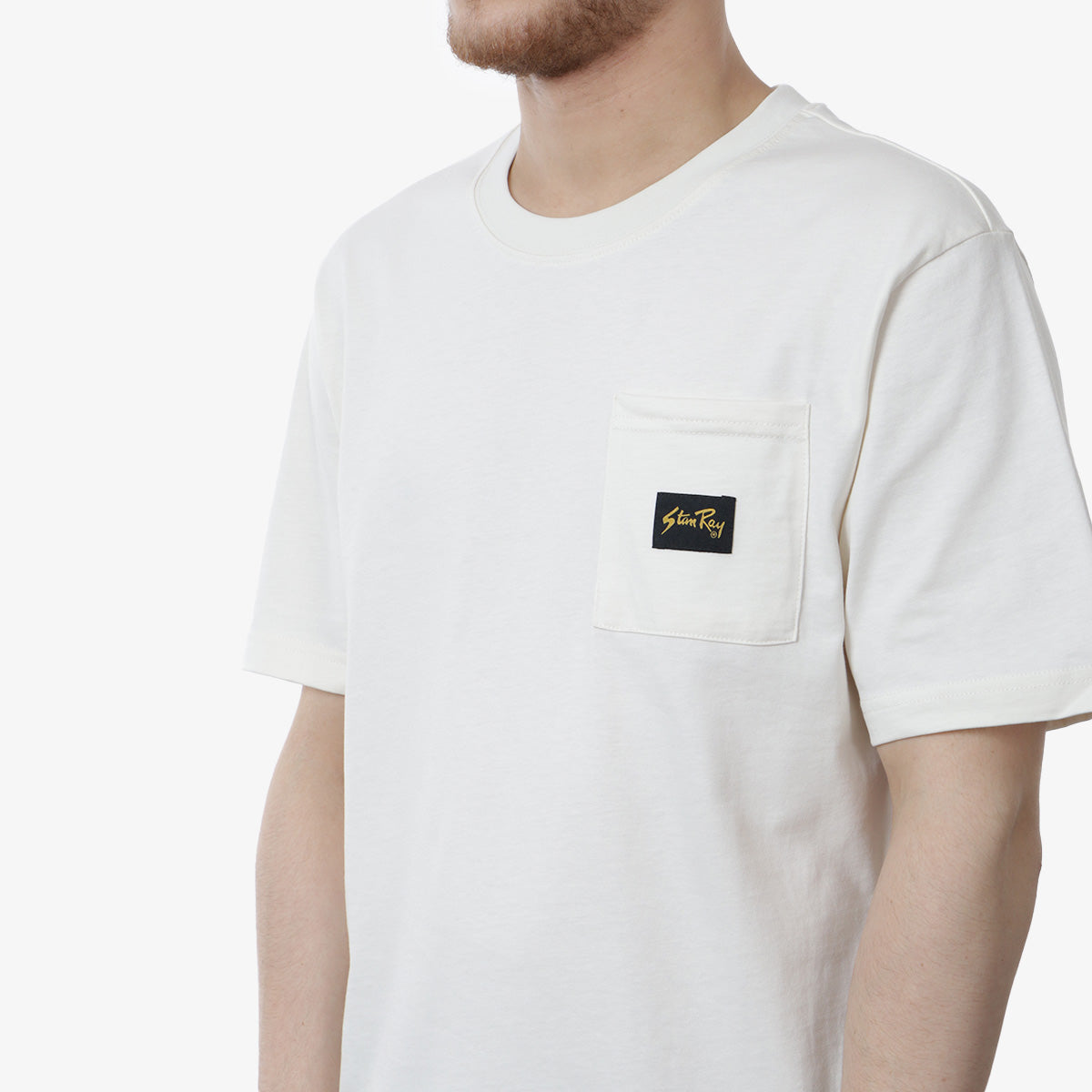Stan Ray Patch Pocket T-Shirt, White, Detail Shot 2