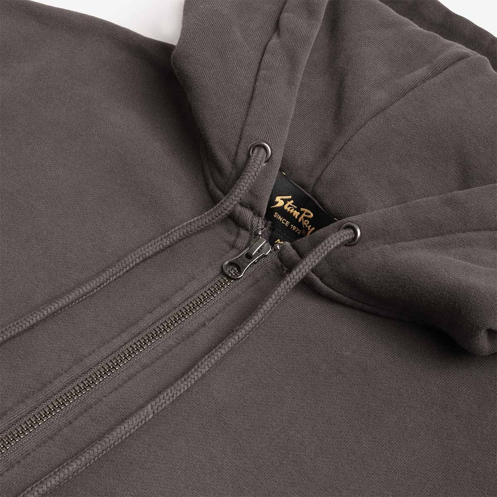 Stan Ray Patch Zip Hoodie, Raven Black, Detail Shot 3